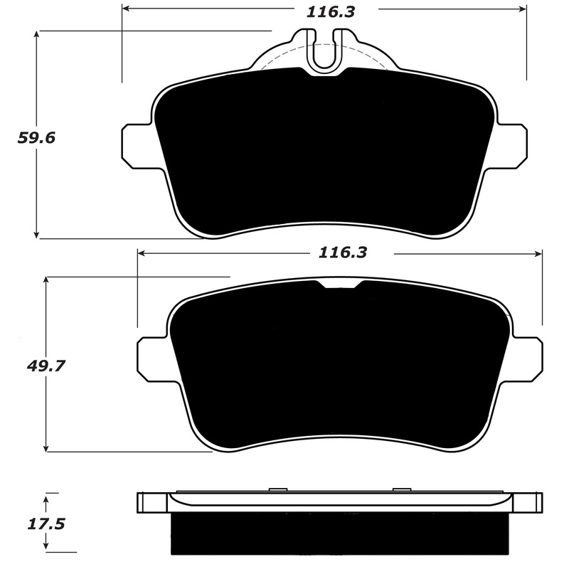 Porterfield Brake Pads for 2019 MERCEDES-BENZ GLA45 AMG
