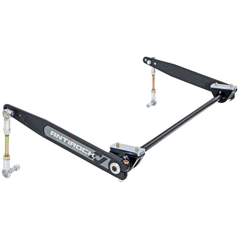 RockJock XJ Antirock Sway Bar Kit Front Bolt-On Aluminum Mounts 17in Forged Arms