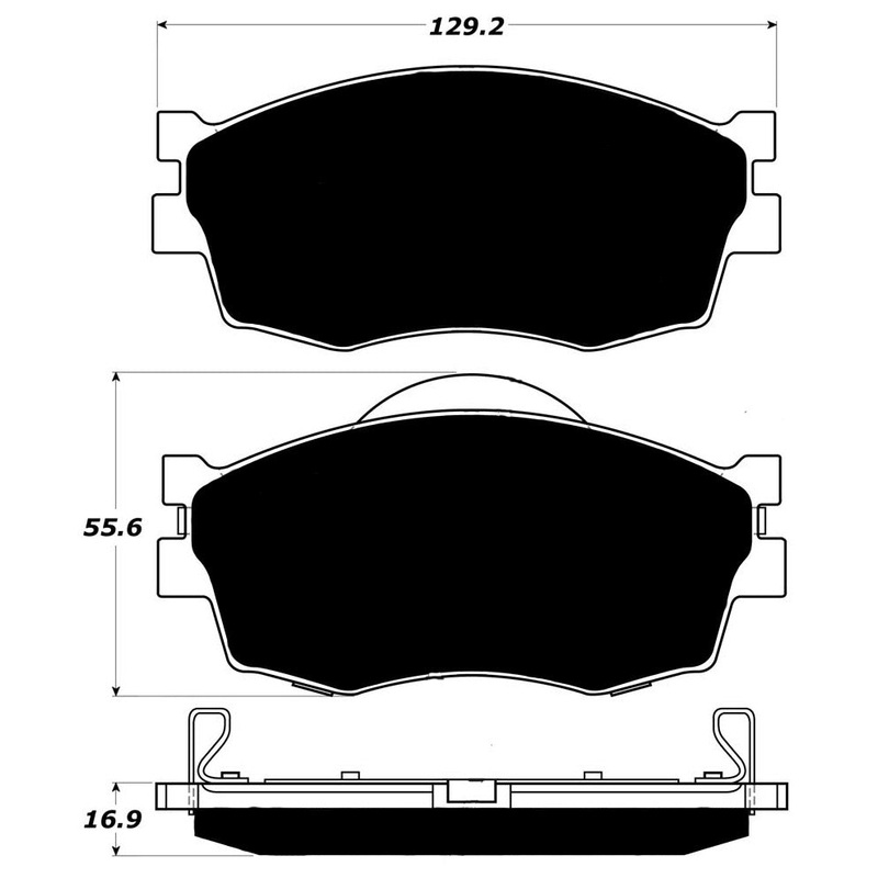 Porterfield Brake Pads for 2008 HYUNDAI ACCENT