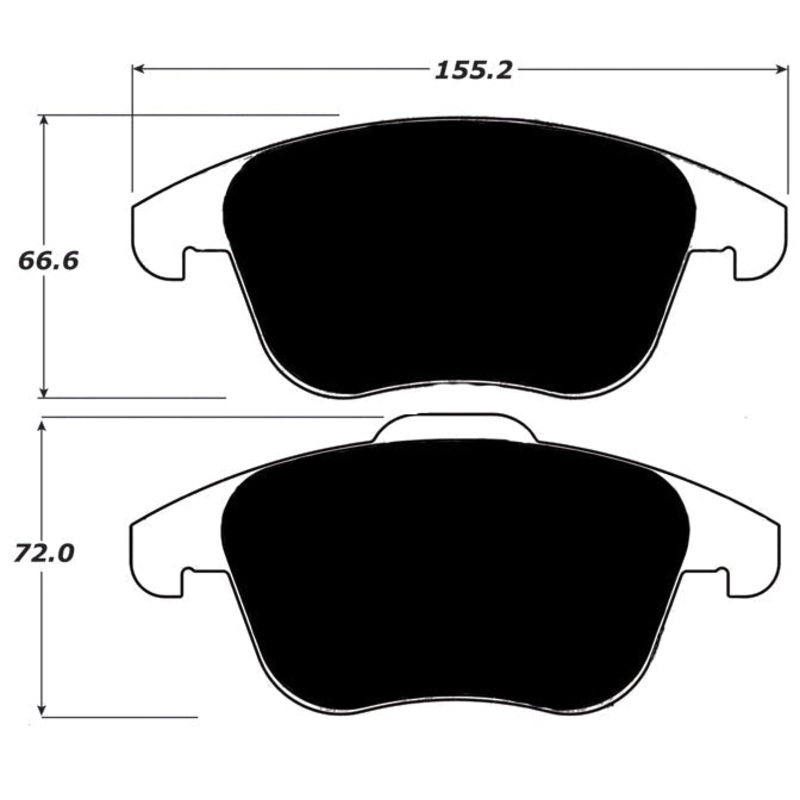 Porterfield Brake Pads for 2013 VOLKSWAGEN PASSAT