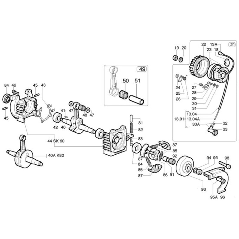 20. (NORM-020) K80 Lockwasher for Flywheel Nut