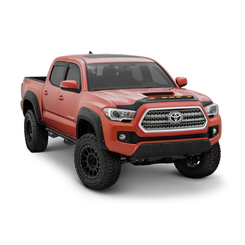 AVS 10-22 Toyota 4Runner Aeroskin Low Profile Hood Shield w/ Lights – Black
