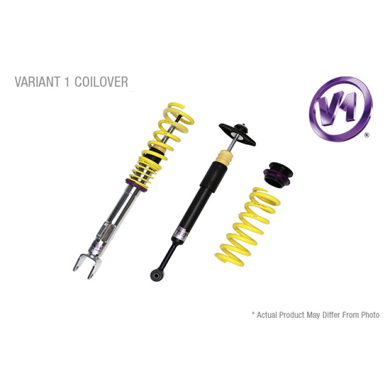 KW Coilover Kit V1 2017+ Audi A4 (B9) Sedan / A5 Coupe Quattro w/o Electronic Dampening (50mm)