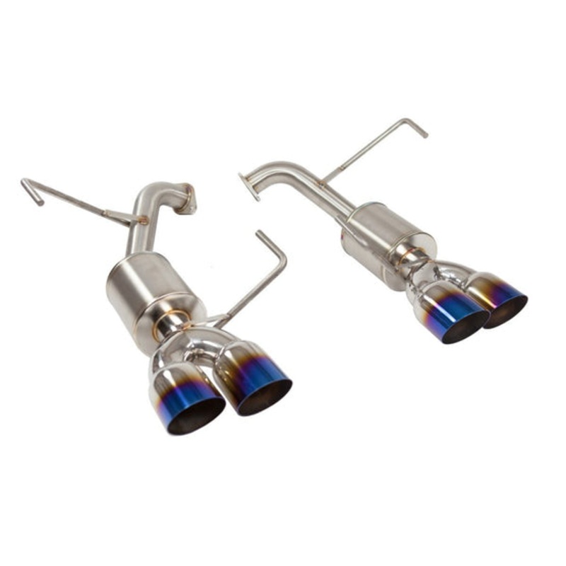 Nameless Performance [19-21 STI, 18 STI Type RA] Axle Back w/ Single Wall 3.5″ Neochrome Tips and 5″ Mufflers | SUAB15WRX-5MU-35NEO-19STI