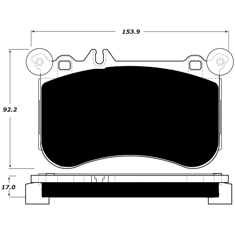 Porterfield Brake Pads for 2016 MERCEDES-BENZ CLS550