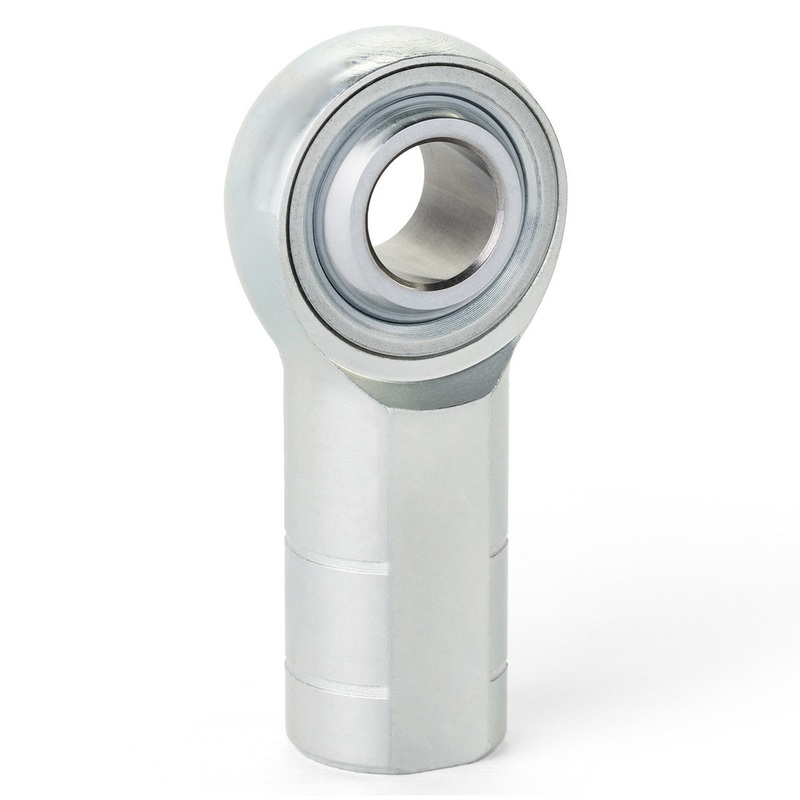 QA1 MHFL12T MH Series 3 Piece Alloy Rod End 12mm Bore M12X1.75 LH Female Thread PTFE Lined