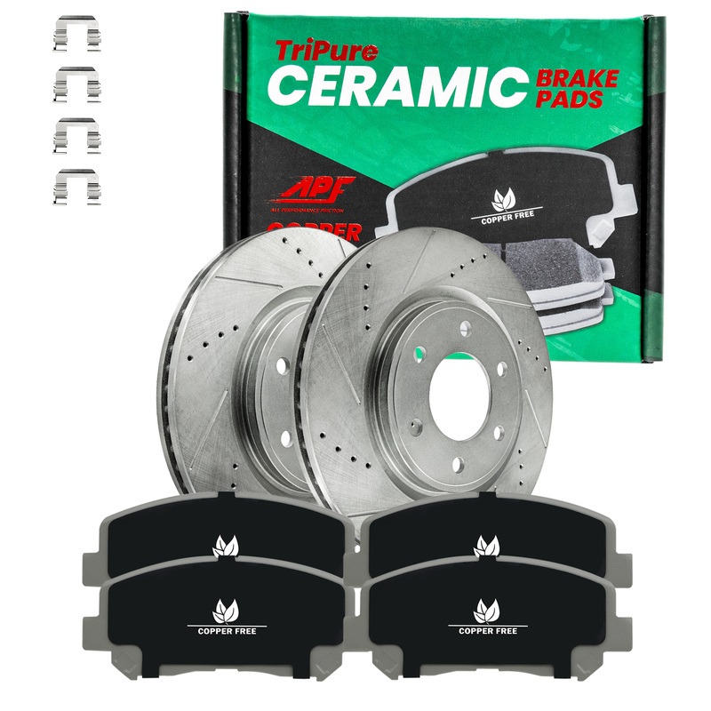 Rear TriPure Copper Free Brake Kit compatible with Ford, Lincoln 2004-2011