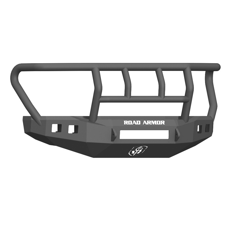 Road Armor 17-20 Ford F-250 Stealth Front Bumper w/Titan II Guard Standard Flare – Tex Blk