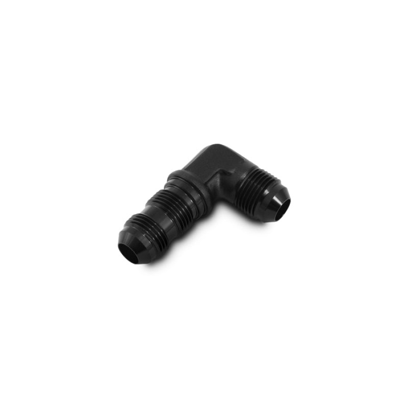 Vibrant -3AN Bulkhead Adapter 90 Degree Elbow Fitting – Anodized Black Only
