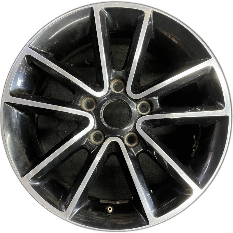17″ CARAVAN 14 17×6.5 aluminum 10 spoke polished face with pockets black pockets opt WFH Original OEM Wheel Rim