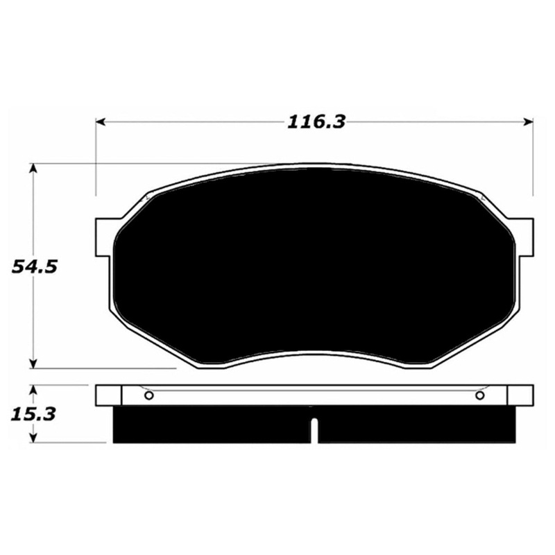 Porterfield Brake Pads for 1989 MITSUBISHI Starion