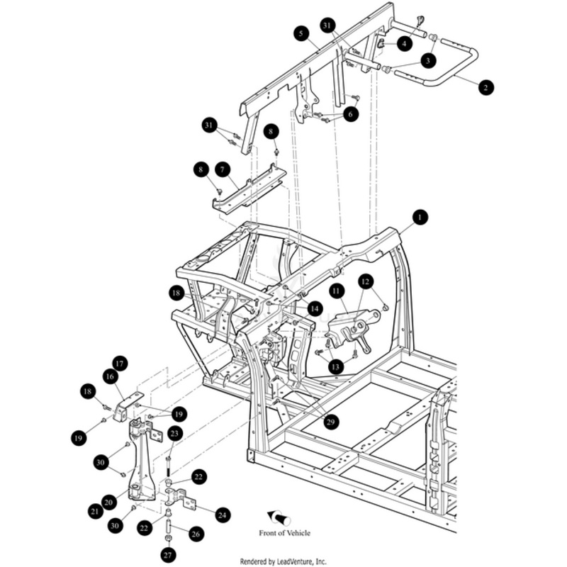 A Pillar Cap Bracket Right-Weld by Arctic Cat