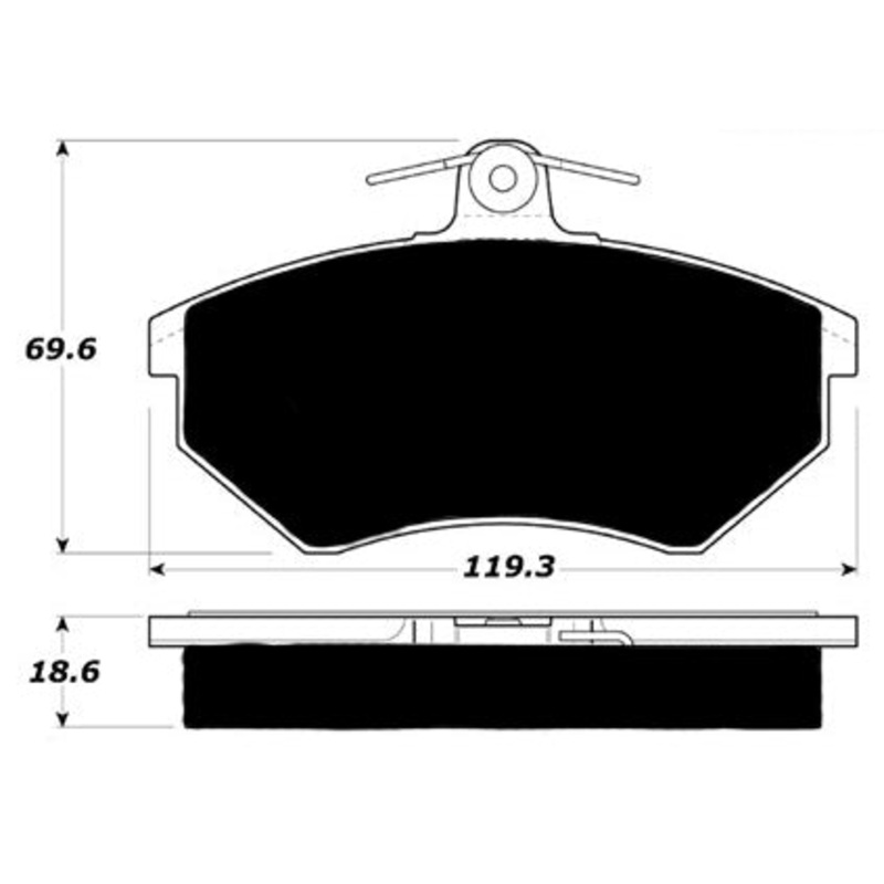 Porterfield Brake Pads for 1985 AUDI Quattro