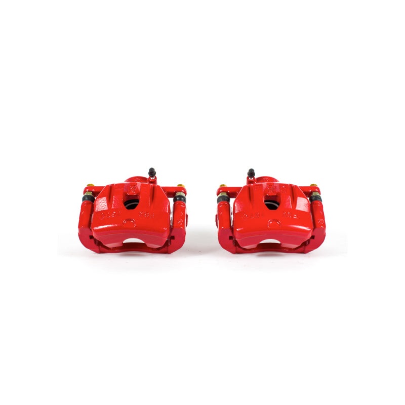 Power Stop 04-11 Mazda RX-8 Front Red Calipers w/Brackets – Pair