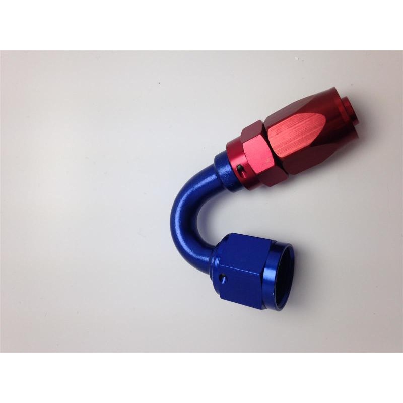 Fragola -16AN Fem x -12AN Hose 150 Degree Reducing Hose End – Blue/Red