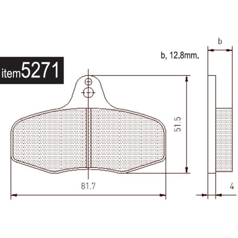 5271 Intrepid EVO3 Aftermarket Rear Brake Pads