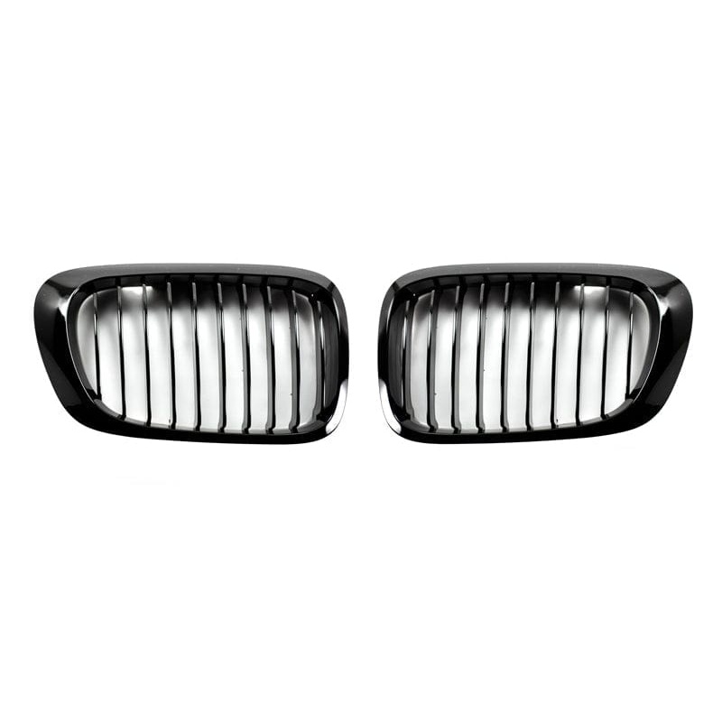 AutoTecknic Gloss Black Front Grille Set – E46 3-Series Coupe Pre-Facelift | M3