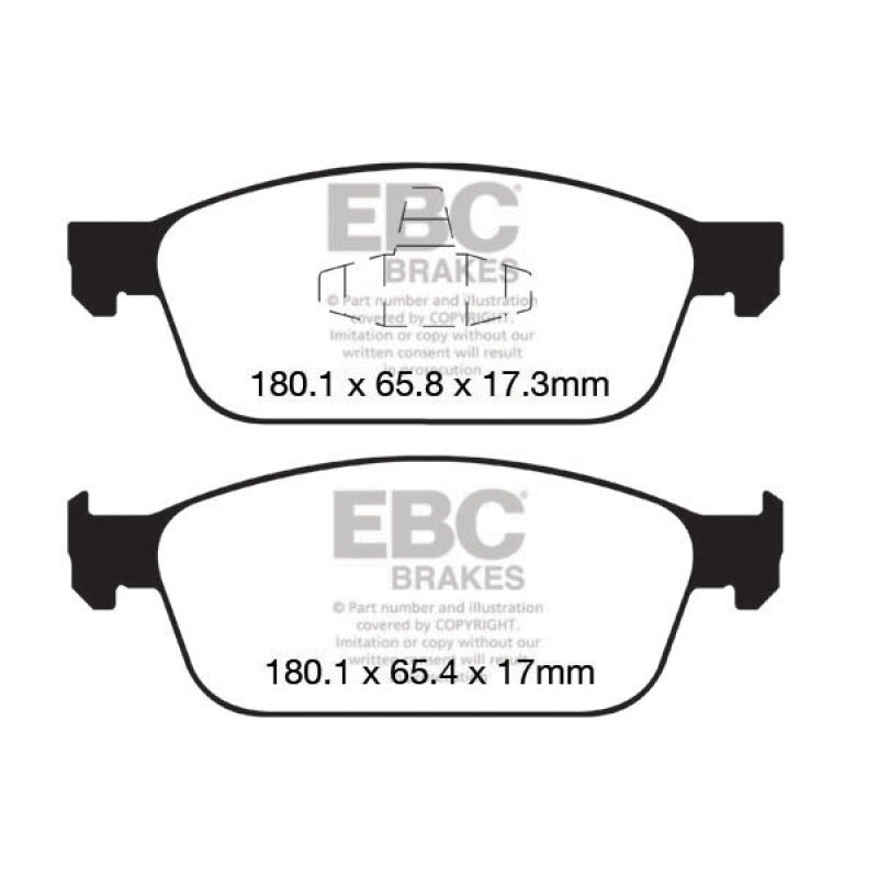 EBC 12+ Ford Focus 2.0 Turbo ST Ultimax2 Front Brake Pads