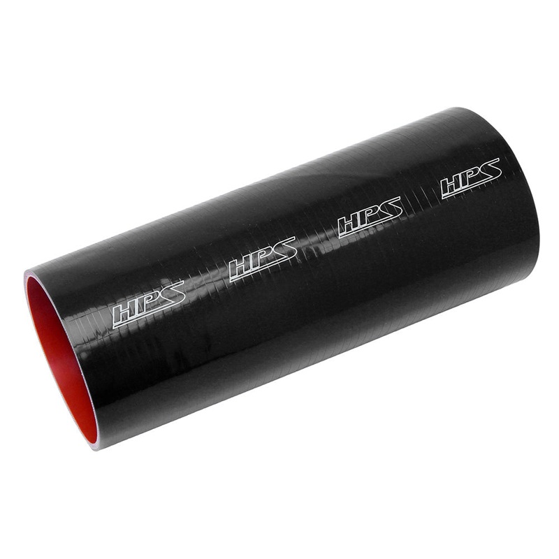 HPS 4″ 4-ply Reinforced Silicone Straight Coupler Hose | Universal (HTST-400-BLK)
