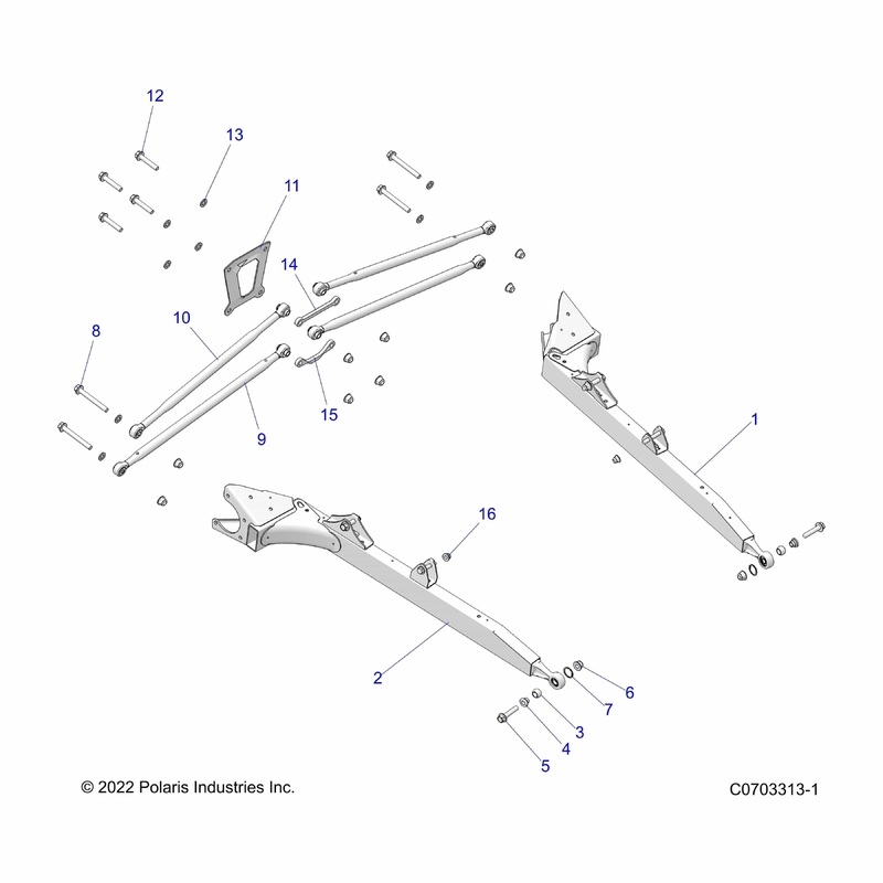 Weld-Trl Arm,Rh,Prl Mltd by Polaris
