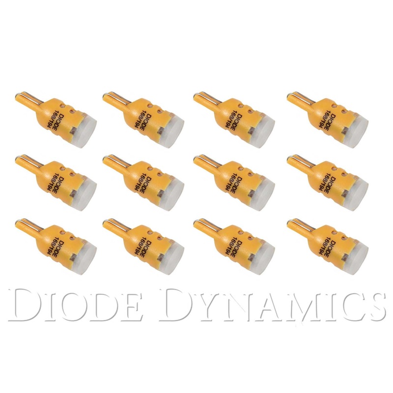194 LED Bulb HP5 LED Amber Set of 12 Diode Dynamics