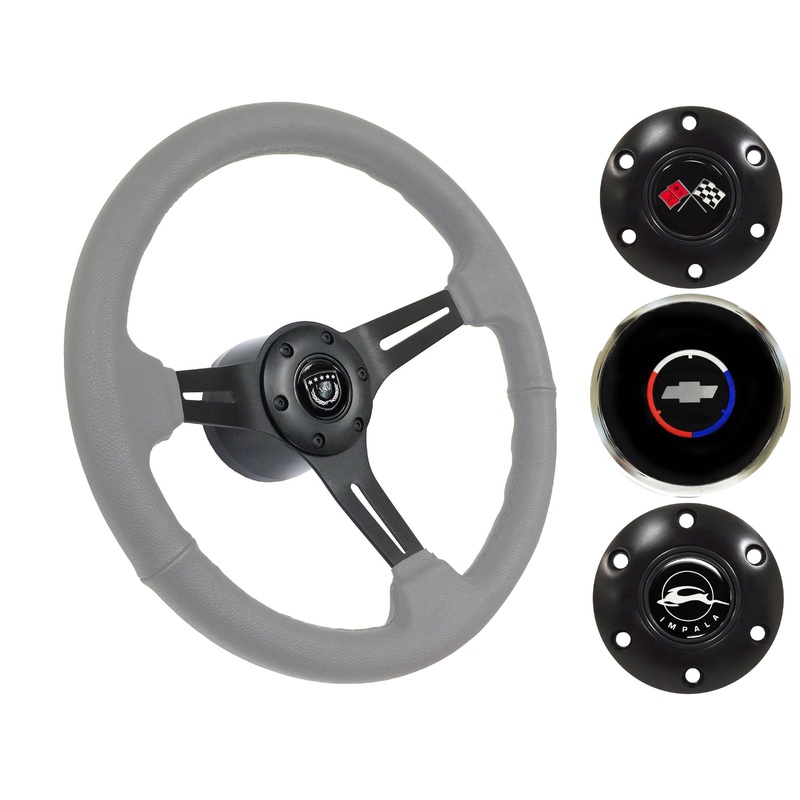 1955-68 Impala Steering Wheel Kit | Grey Leather | ST3060GRY