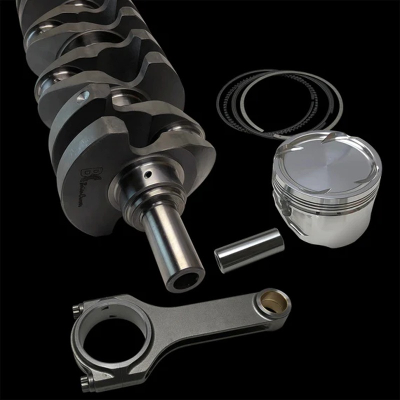 Brian Crower (BC) STROKER KIT – Honda H22, 100mm Billet Crank w/50mm Mains, ProH625+ Rods (5.635″), Cust Pistons