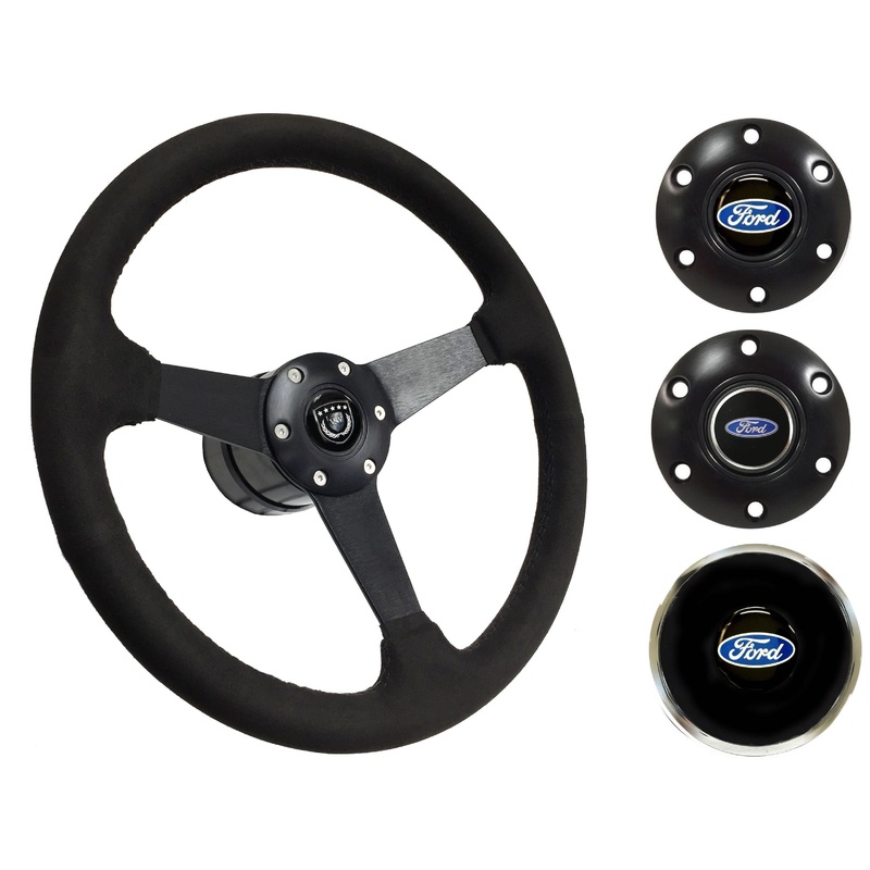 1970-79 Ford Ranchero Steering Wheel Kit | Black Leather | ST3160BLK