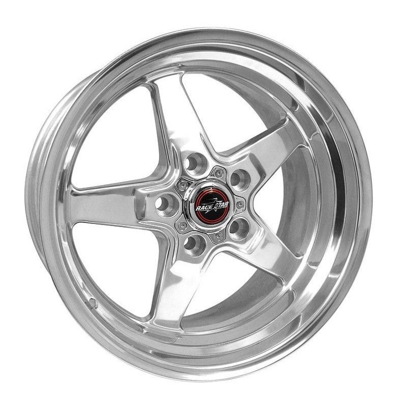 Race Star 92 Drag Star 17×9.5 5×4.75bc 7.53bs Direct Drill Polished Wheel | 92-795254DP-58