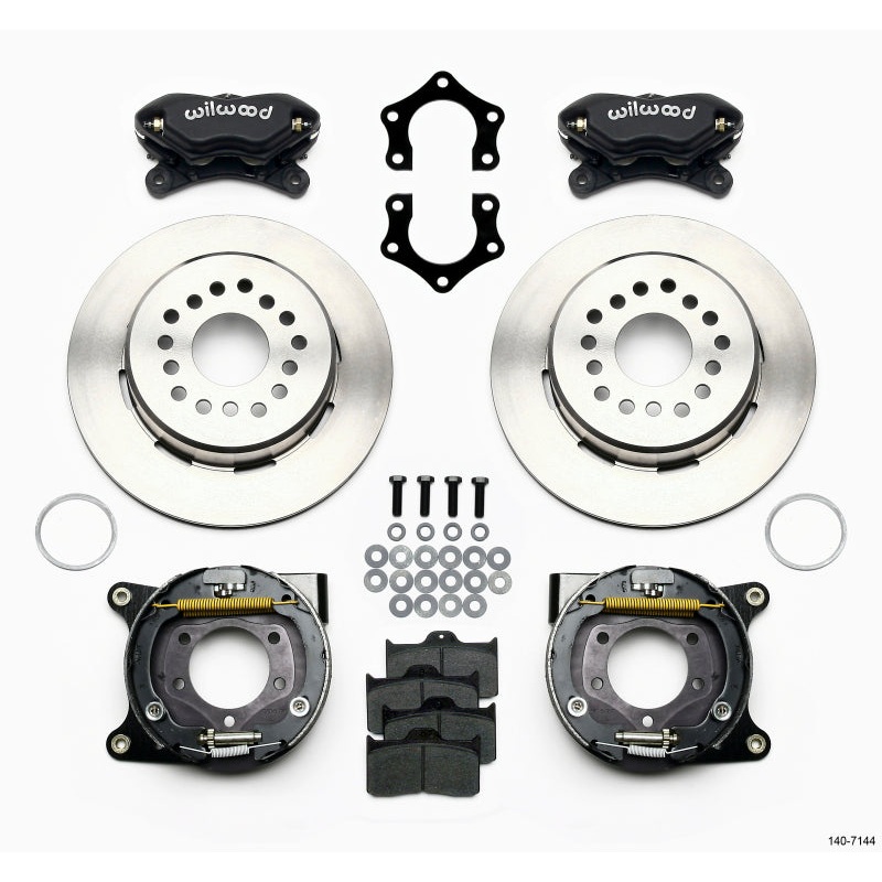 Wilwood Forged Dynalite P/S Park Brake Kit Mopar/Dana 2.36in Off w/Snap Ring Brng