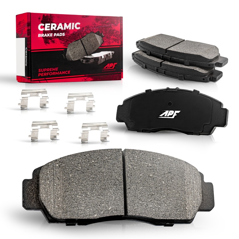 APF Front Ceramic Carbon Fiber Brake Pads for 1995-1998 Buick Skylark