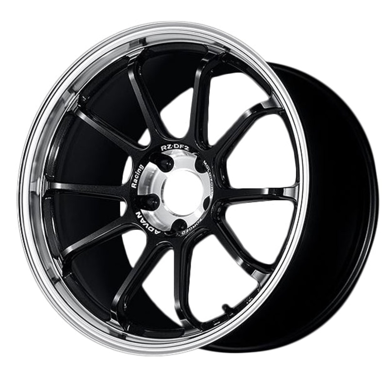 Advan RZ-DF2 Wheel (C-4 Concave) – 20×10.0 +25 | 5×114.3 | Diamond Cut & Racing Titanium Black