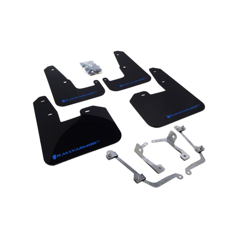 Rally Armor 08-11 Subaru STI (Hatch Only) / 11-14 WRX (Hatch Only) Black UR Mud Flap w/Blue Logo