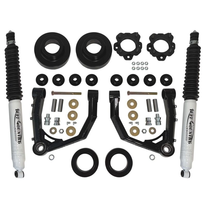 Tuff Country 2022+ Toyota Tundra / 2023+ Sequoia 3in Lift w/ Boxed Uni-Ball Control Arms & Shocks