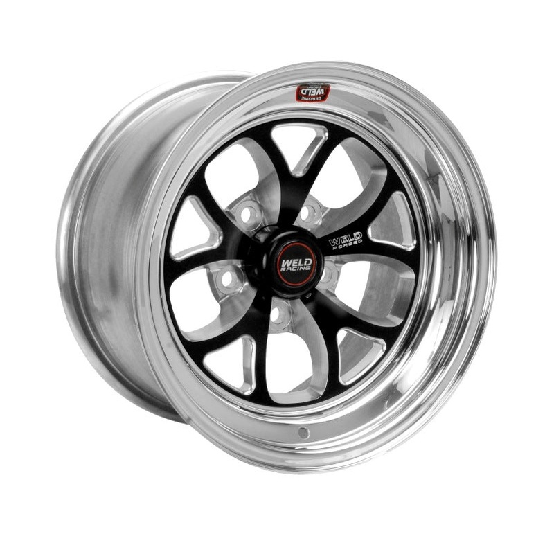 Weld S76 15×10.33 / 5×4.75 BP / 3.5in. BS Black Wheel (Medium Pad) – Non-Beadlock