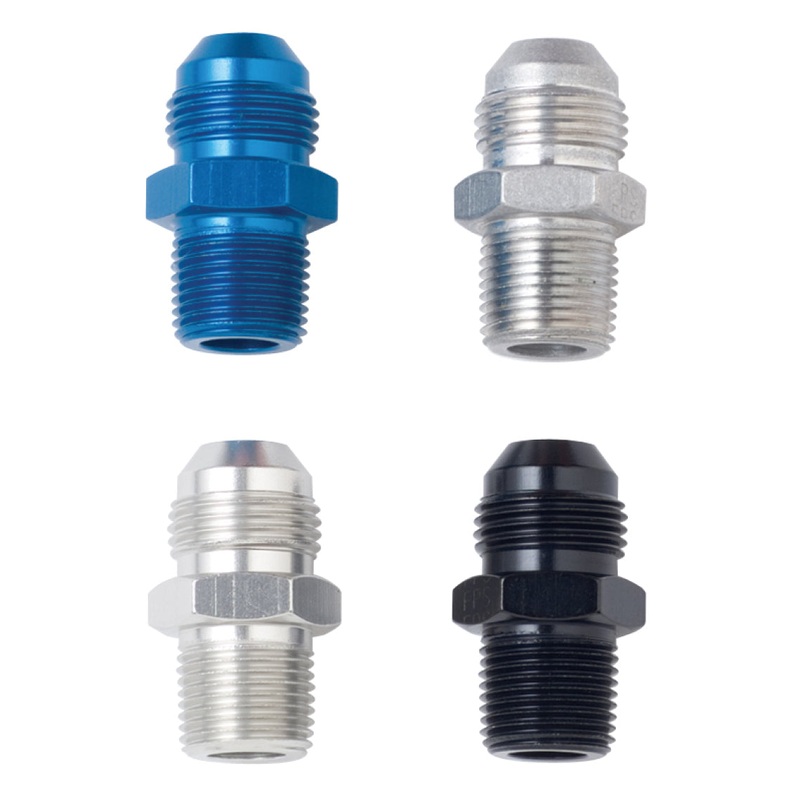 Fragola -4AN x 1/16 NPT Straight Adapter – Black