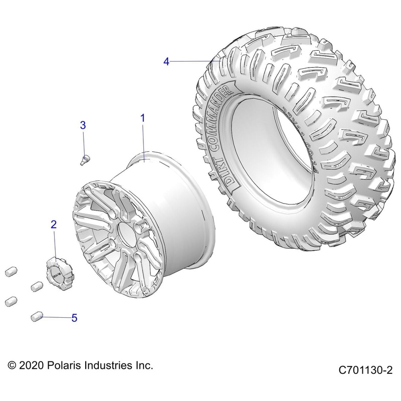 Tire, Rear, 27 X 11-14 by Polaris