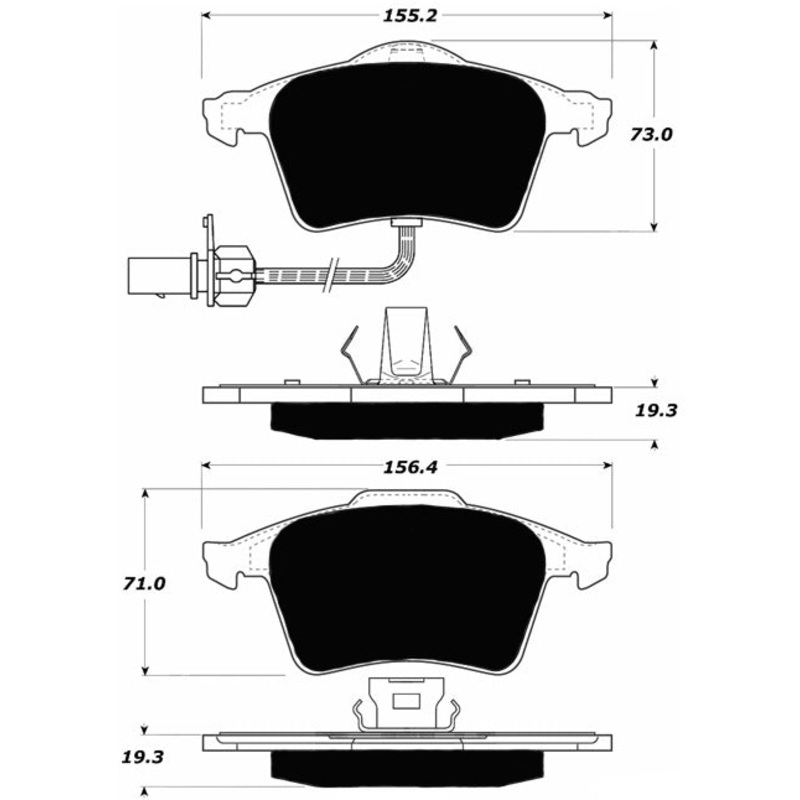 Porterfield Brake Pads for 2008 AUDI A4 – Turbo Sedan 2.0L