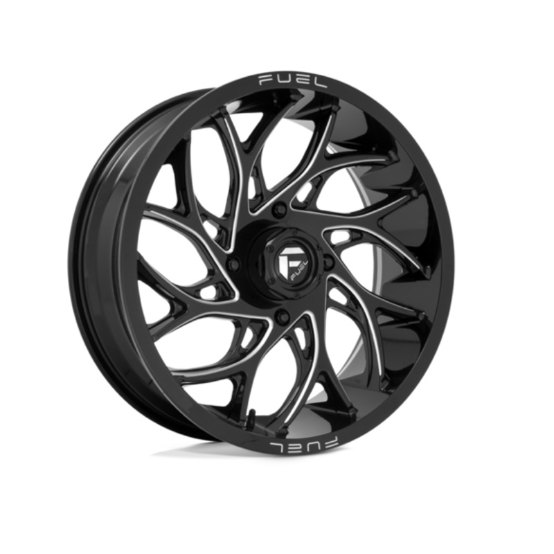 24×7.0 Fuel Runner D741 Gloss Black Miled