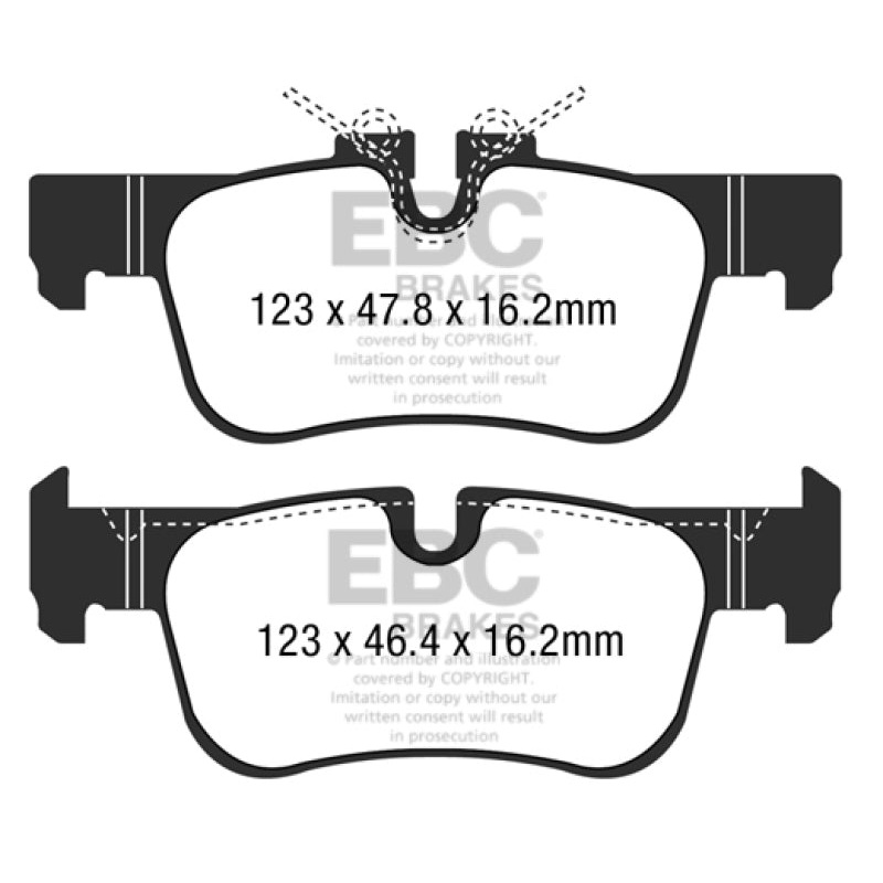 EBC 14+ BMW i3 Electric Ultimax2 Rear Brake Pads