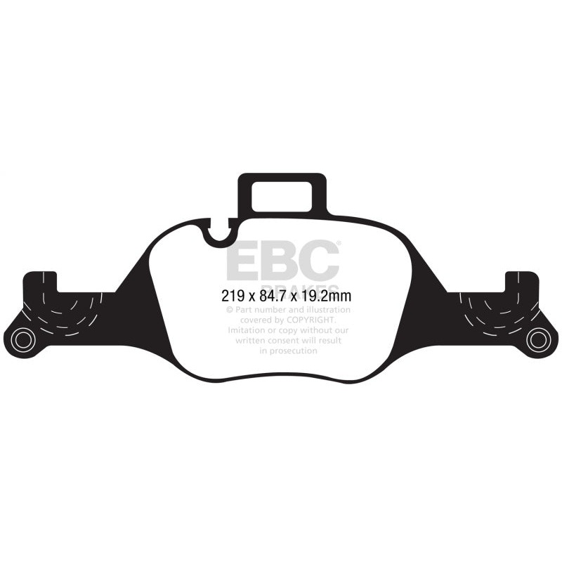 EBC 2017+ BMW 530 G30 Redstuff Front Brake Pads