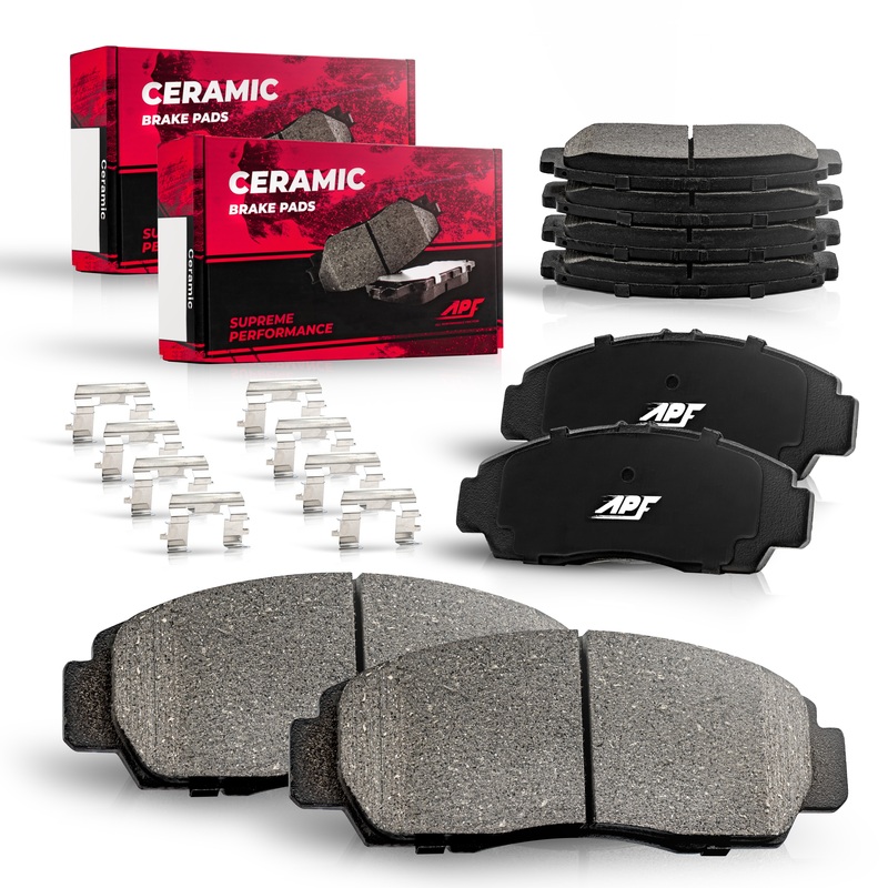 APF Full Ceramic Carbon Fiber Brake Pads Set for 2002-2006 Ford Expedition