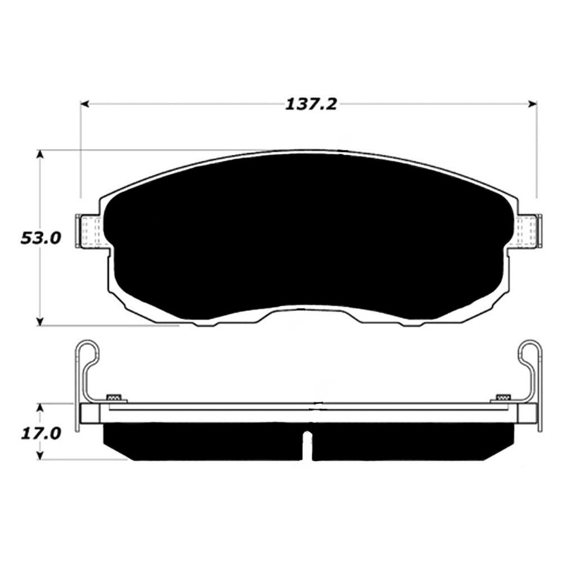 Porterfield Brake Pads for 2013 SUZUKI SX4
