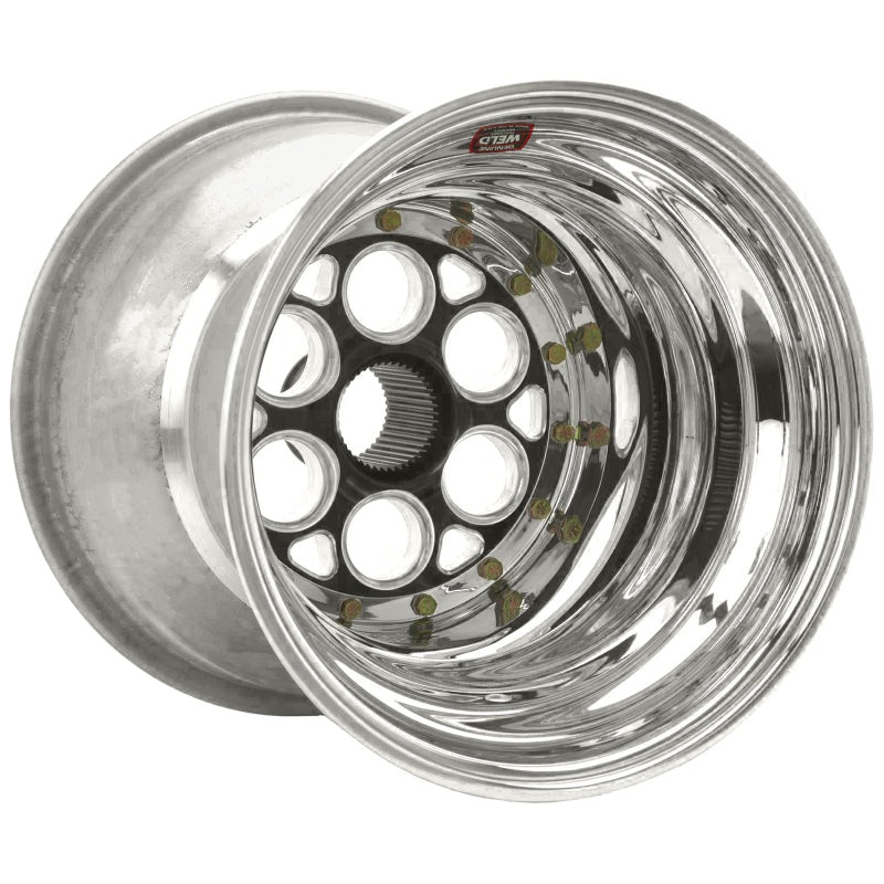 Weld Magnum Sprint 15×17 / 42-Spline / 5in. BS Black Wheel – Outer Beadlock w/6-Dzus Cover