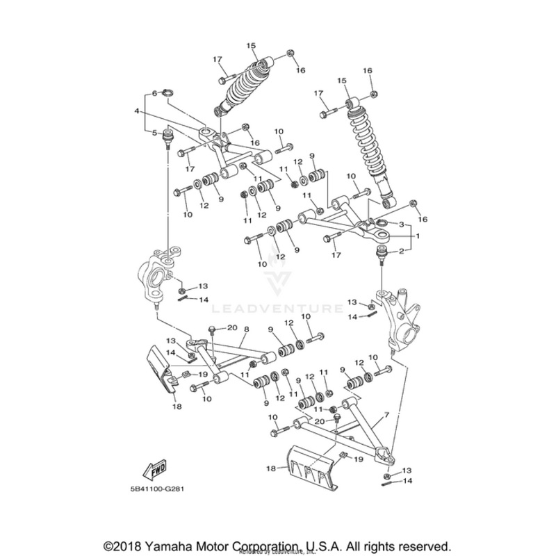 Front Lower Arm RH by Yamaha