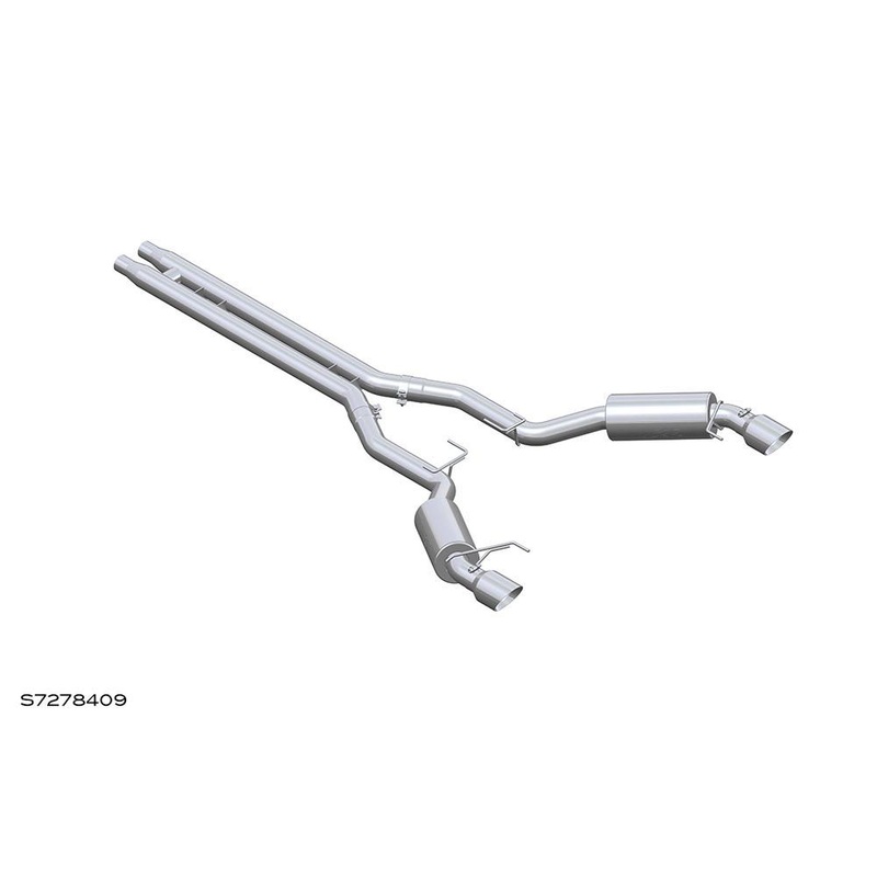 MBRP 3″ Cat-Back Dual Split Rear Race Version 4.5″ Tips T409 | 2015-2017 Ford Mustang GT (S7278409)