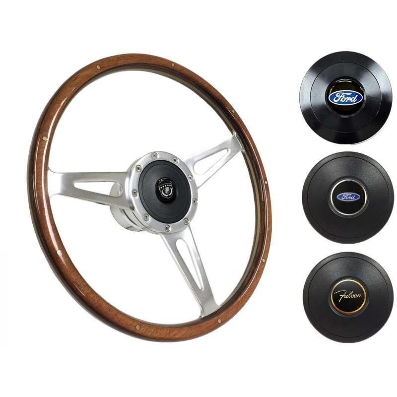 1965-69 Ford Falcon Steering Wheel Kit | Deluxe Walnut Wood | ST3053