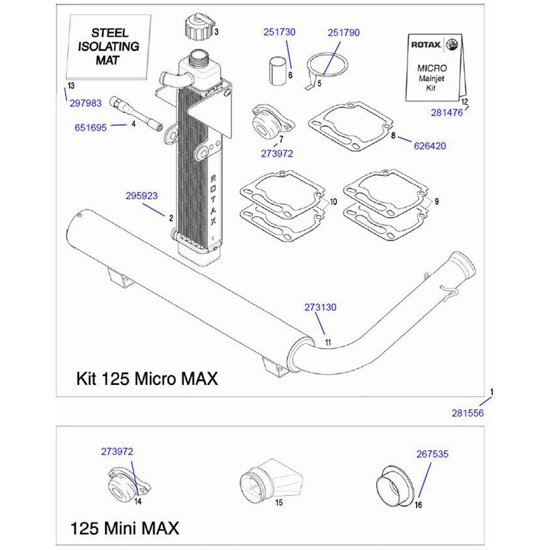 9. 650481 Rotax Base Gasket .5mm