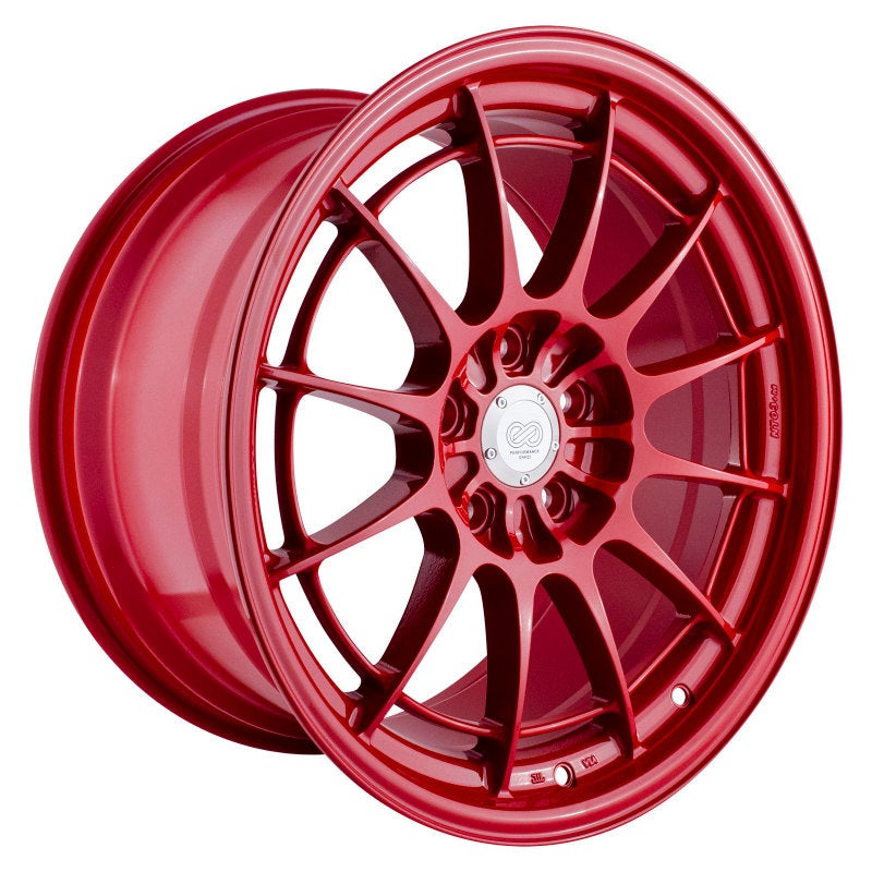 Enkei NT03+M 18×9.5 5×100 40mm Offset Competition Red Wheel