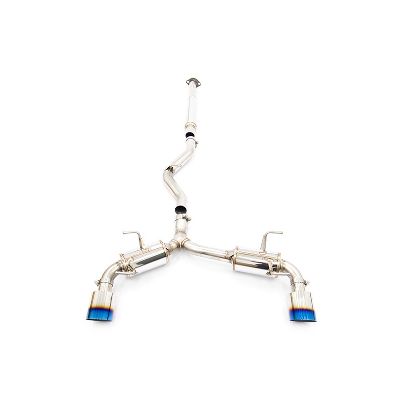 MXP 13-22 BRZ/FRS/86 Comp RS Catback Exhaust Blue Burnt Tips | MXCRFT86B